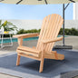 Gardeon Adirondack Outdoor Chairs Wooden Beach Chair Patio Furniture Garden Natural