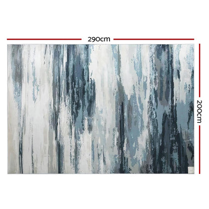 Artiss Rug 200x290cm Area Rug Washable Mat Large Carpet Soft Short Pile Poca - TRENDZ
