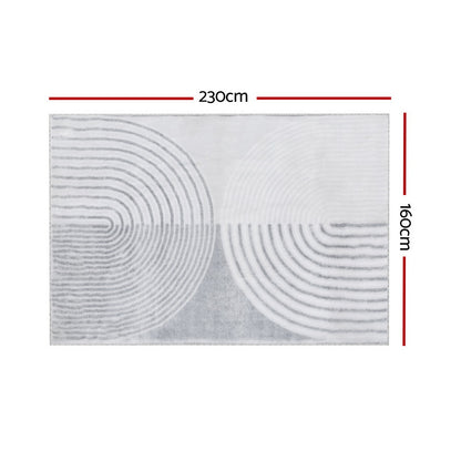 Artiss Rug 160x230cm Area Rug Washable Mat Large Carpet Faux Rabbit Fur Cyril - TRENDZ