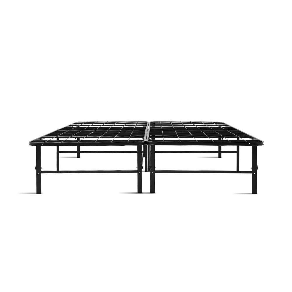 Artiss Folding Bed Frame Metal Base - Queen - TRENDZ