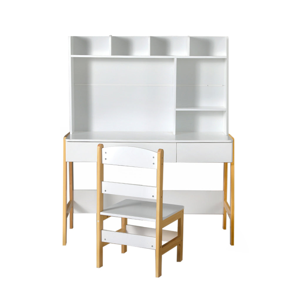 Keezi 2PCS Kids Table and Chairs Set Study Activity Toys Storage Desk Drawer - TRENDZ