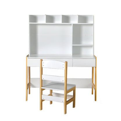 Keezi 2PCS Kids Table and Chairs Set Study Activity Toys Storage Desk Drawer - TRENDZ