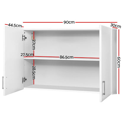 Cefito Bathroom Storage Cabinets 900mm Wall Mounted Medicine Cabinet Cupboard - TRENDZ