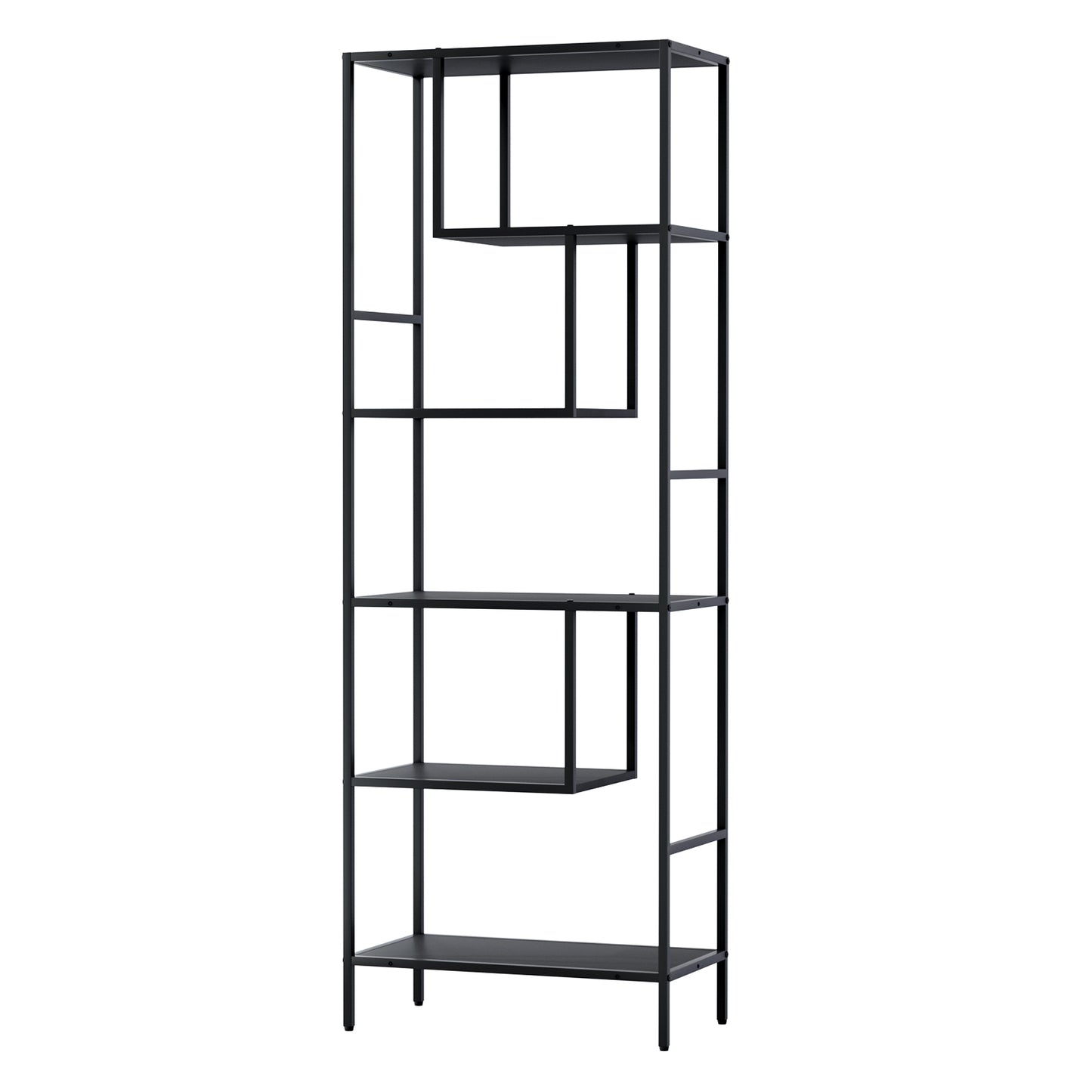 Artiss Bookshelf 5 Tiers RHYS Black - TRENDZ