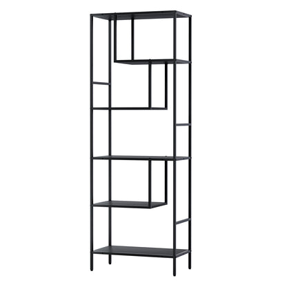 Artiss Bookshelf 5 Tiers RHYS Black - TRENDZ