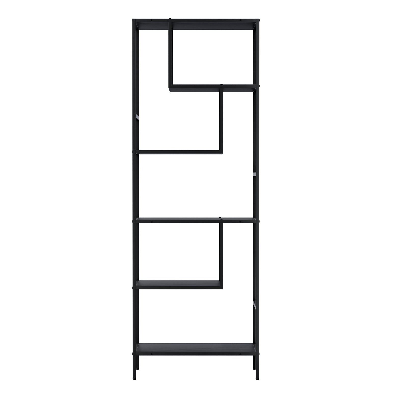 Artiss Bookshelf 5 Tiers RHYS Black - TRENDZ