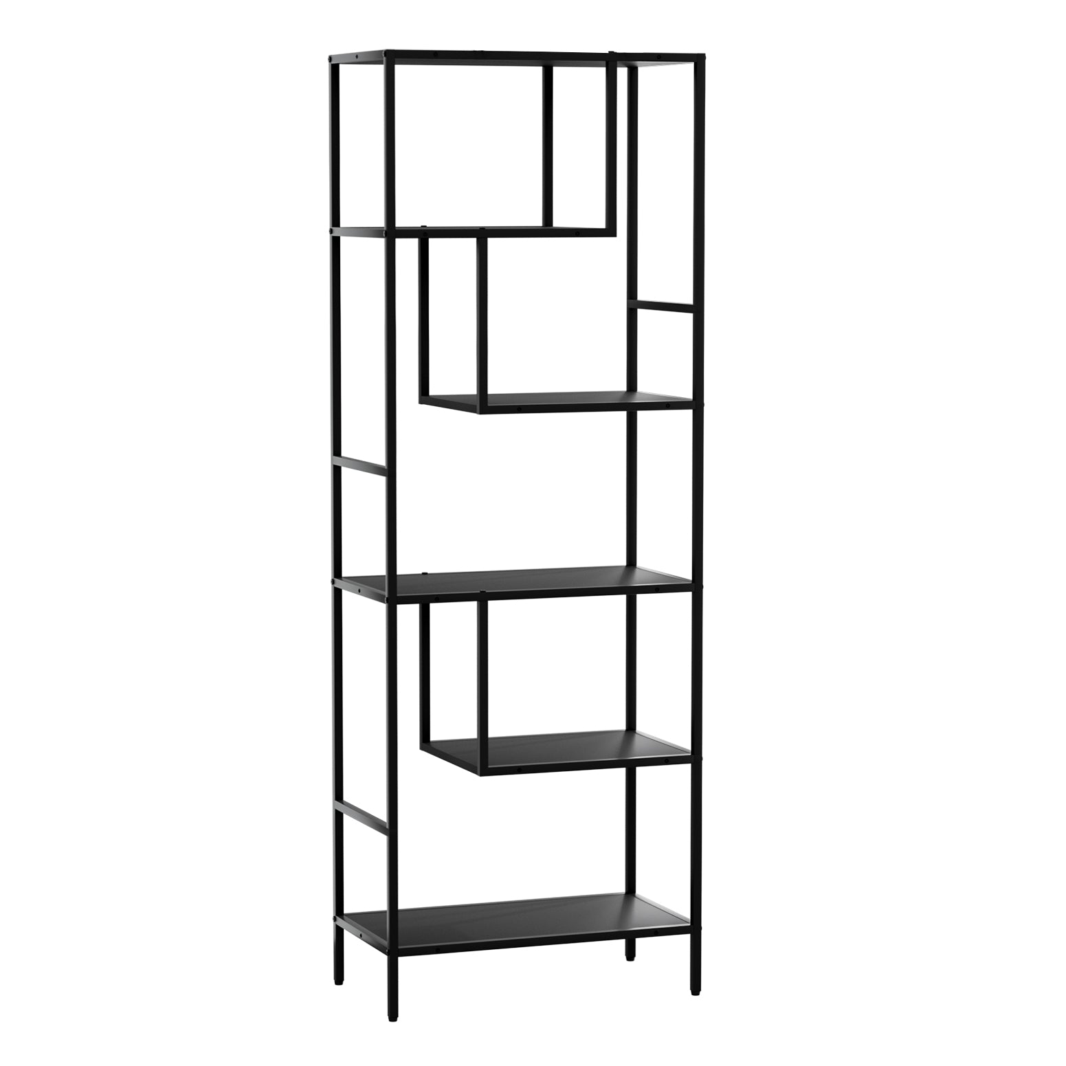 Artiss Bookshelf 5 Tiers RHYS Black - TRENDZ