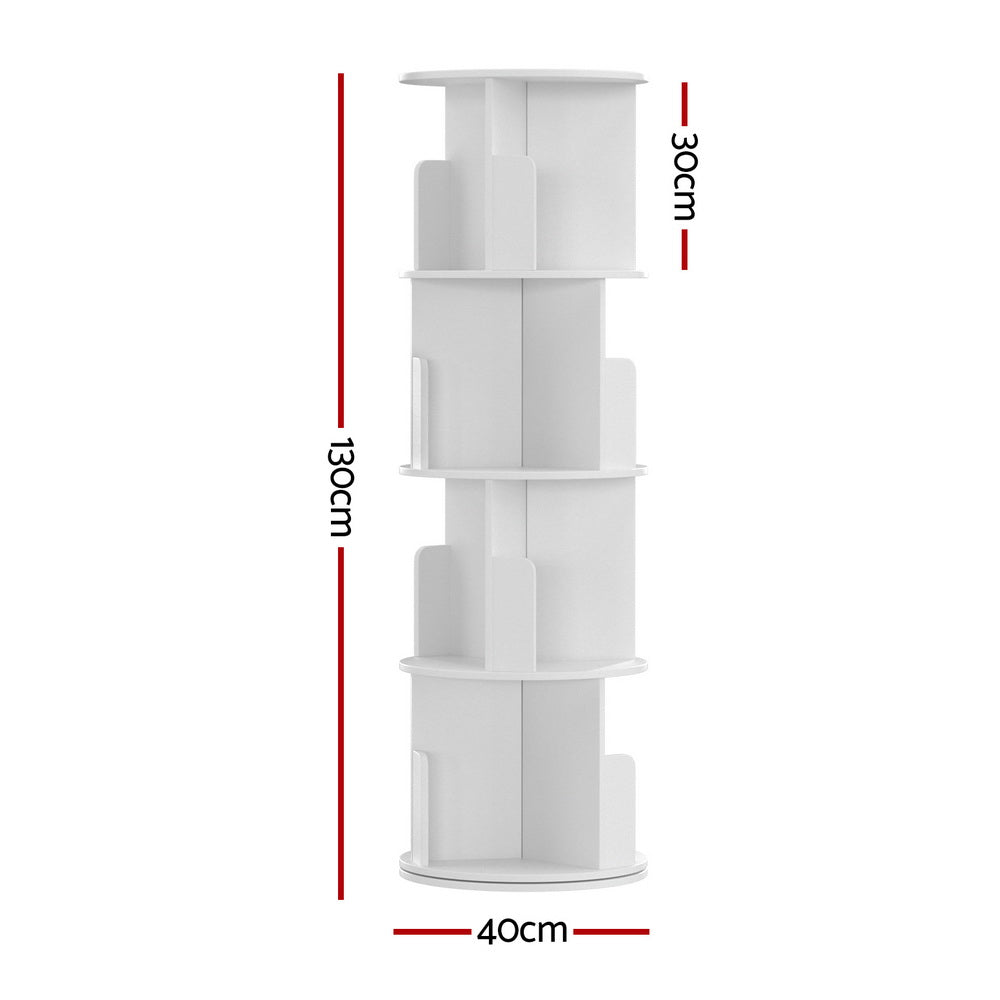 Artiss Bookshelf 4 Tiers EDIE White - TRENDZ