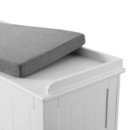 Artiss Storage Ottoman Blanket Box 140cm Fluted Grey - TRENDZ