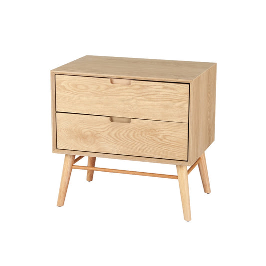 Artiss Bedside Table Drawers Side End Table Storage Cabinet Nightstand Oak GINO - TRENDZ