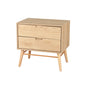 Artiss Bedside Table Drawers Side End Table Storage Cabinet Nightstand Oak GINO - TRENDZ