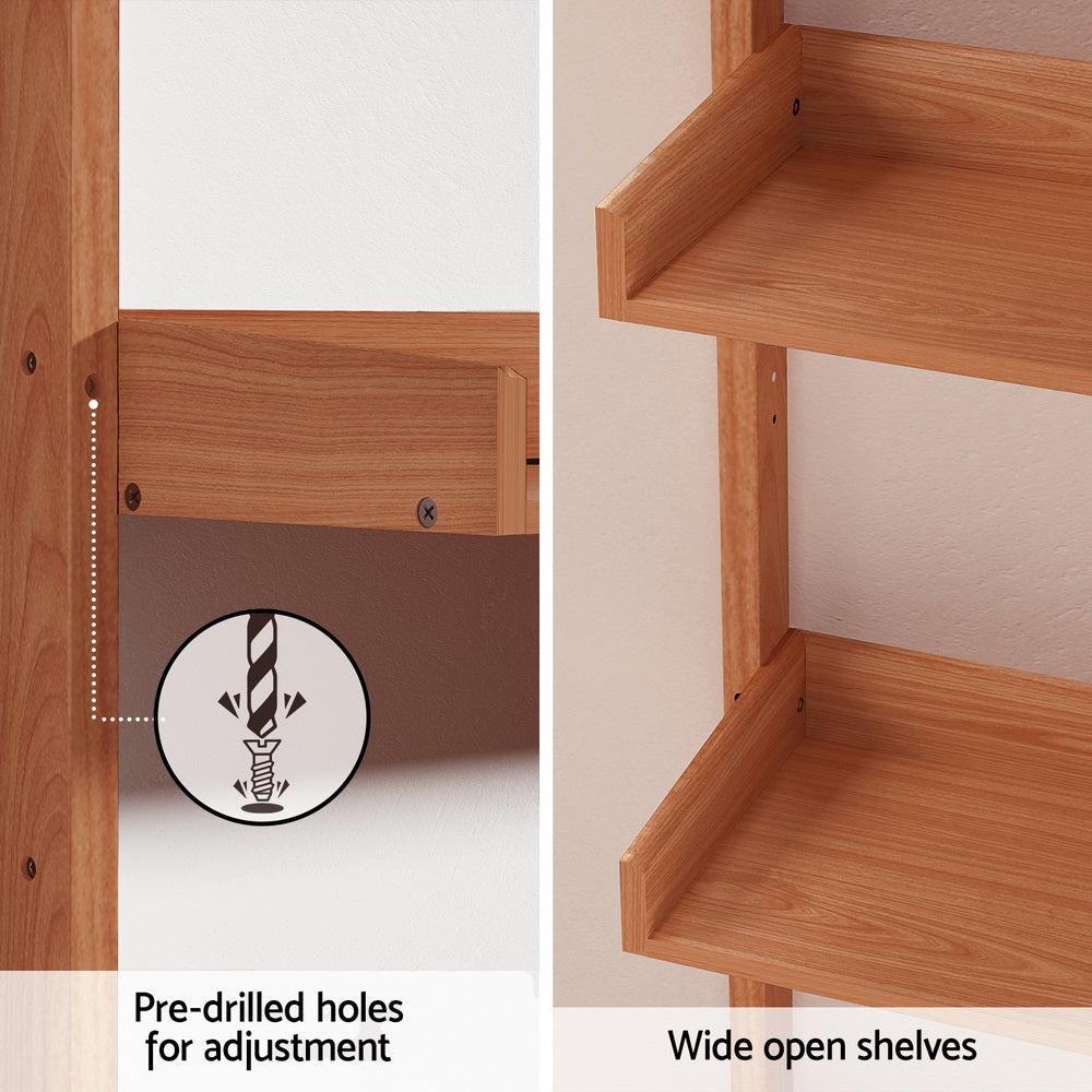 Artiss Bookshelf Floating Shelf CAPIZ Oak - TRENDZ