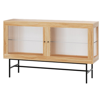 Artiss Buffet Sideboard Double Doors - Oak - TRENDZ