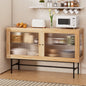 Artiss Buffet Sideboard Double Doors - Oak - TRENDZ
