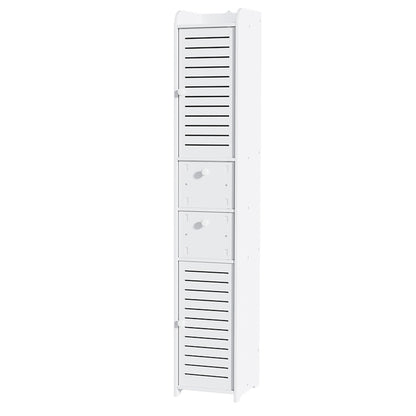 Artiss Bathroom Toilet Storage Cabinet Laundry Tallboy Cupboard Slim Corner - TRENDZ