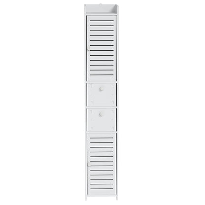 Artiss Bathroom Toilet Storage Cabinet Laundry Tallboy Cupboard Slim Corner - TRENDZ
