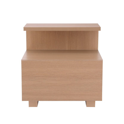 Artiss Bedside Table 1 Drawer - Pine - TRENDZ