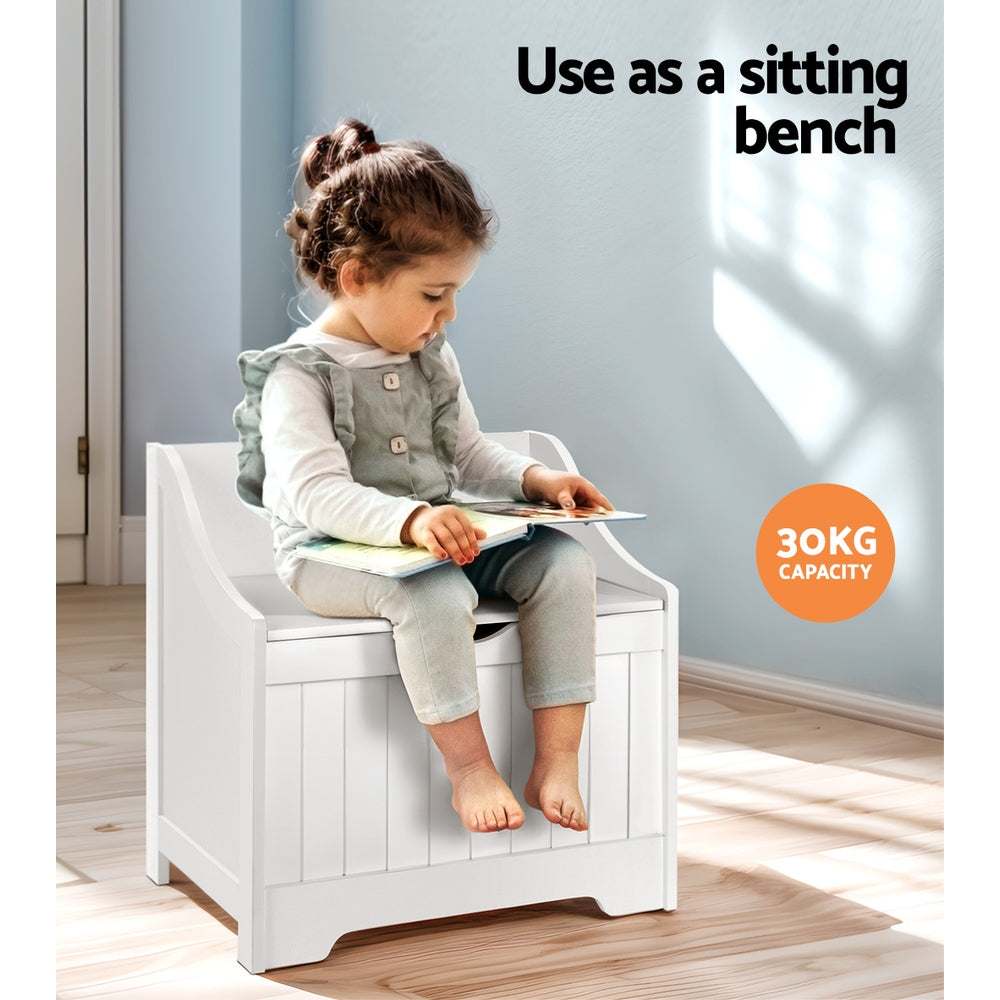 Keezi Kids Toy Box Chest Children Storage Clothes Toys Organiser Square - TRENDZ