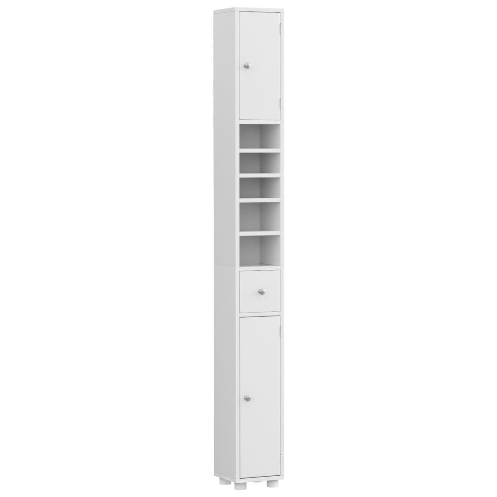 Artiss Bathroom Storage Cabinet 180cm Tall Slim Floor Cupboard Toilet Narrow Linen Tower - TRENDZ