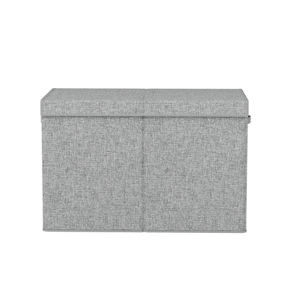 Keezi Large Toy Box Chest Storage with Flip-Top Lid Foldable Organizer Bins Grey - TRENDZ