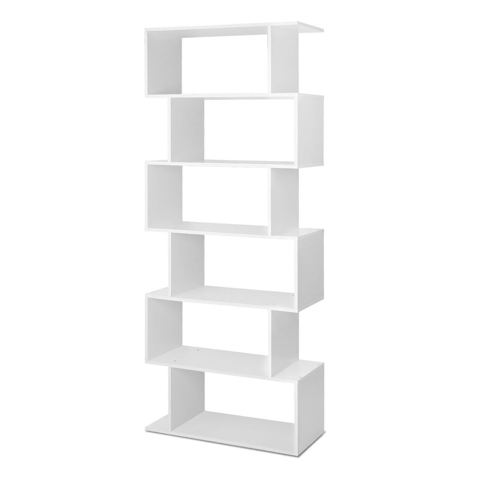 Artiss Bookshelf 6 Tiers - RIVA White - TRENDZ