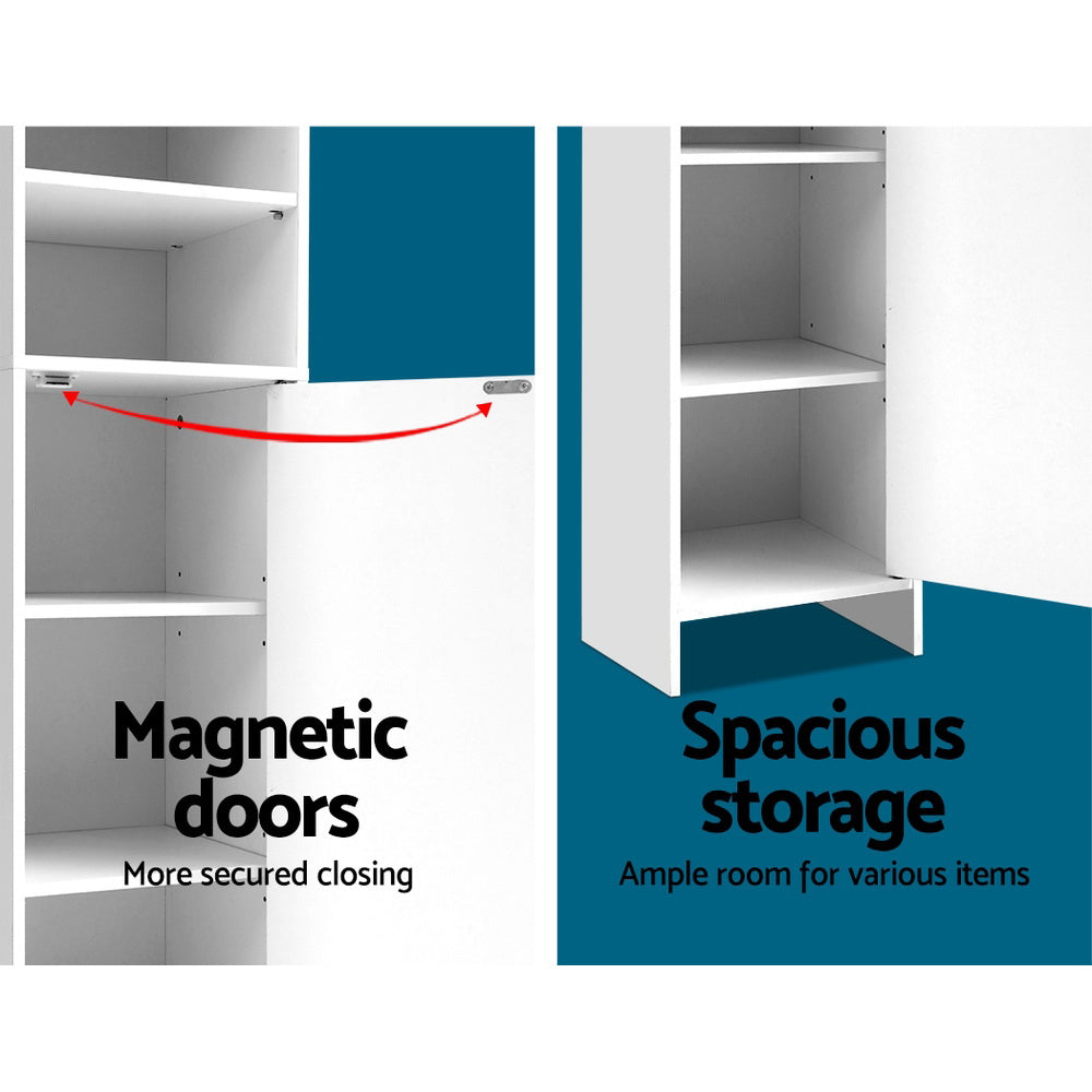 Artiss Bathroom Cabinet Storage 185cm White - TRENDZ
