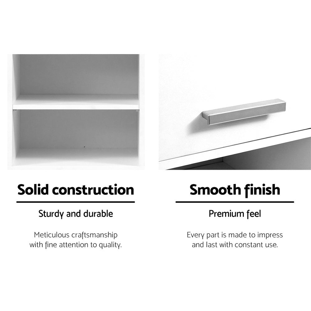 Artiss Bathroom Cabinet Storage 185cm White - TRENDZ