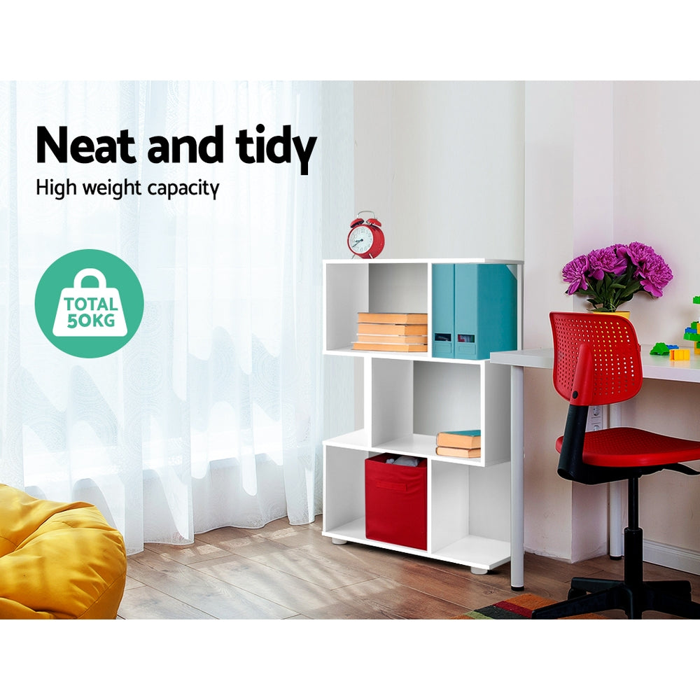 Artiss Bookshelf 3 Tiers - NINA White - TRENDZ