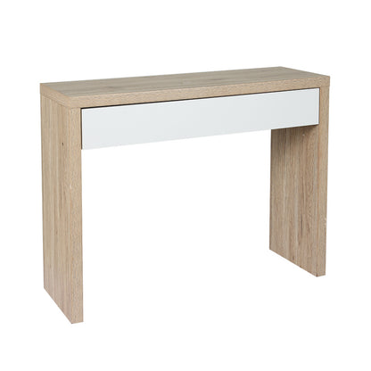 Artiss Console Table Storage Drawer Jory White Pine - TRENDZ