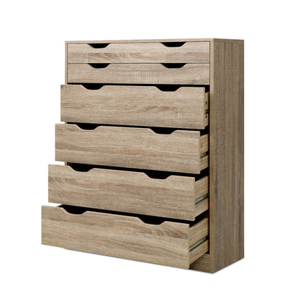 Artiss 6 Chest of Drawers - MYLA Oak - TRENDZ