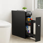 Artiss Bathroom Storage Cabinet Toilet Slim Tissue Box Caddy Holder Side Wooden Black - TRENDZ