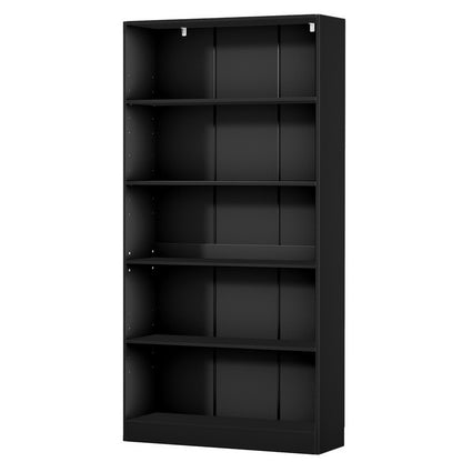 Artiss Bookshelf 5 Tiers ANTON Black - TRENDZ