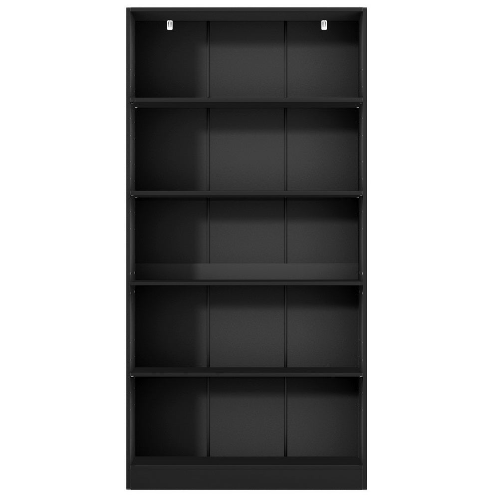 Artiss Bookshelf 5 Tiers ANTON Black - TRENDZ