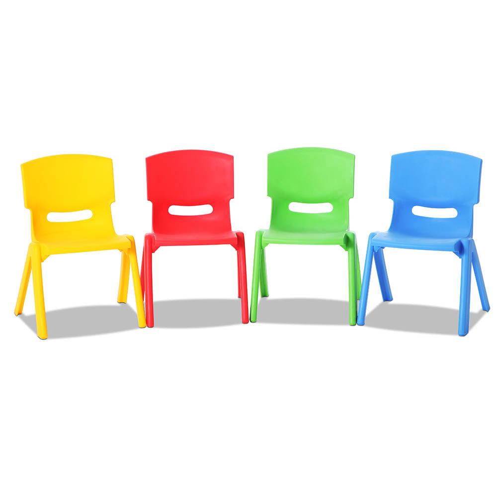 Keezi Kids Chairs Set Plastic Set of 4 Activity Study Chair 50KG - TRENDZ