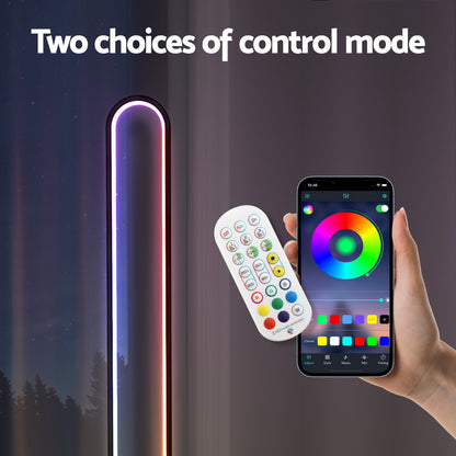 Artiss RGB LED Floor Lamp – 118cm Corner Light with Remote &amp; App Control