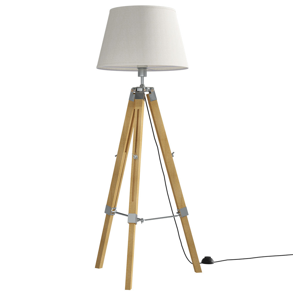 Artiss Tripod Floor Lamp Adjustable Height LED Light Stand Home Room Reading - TRENDZ