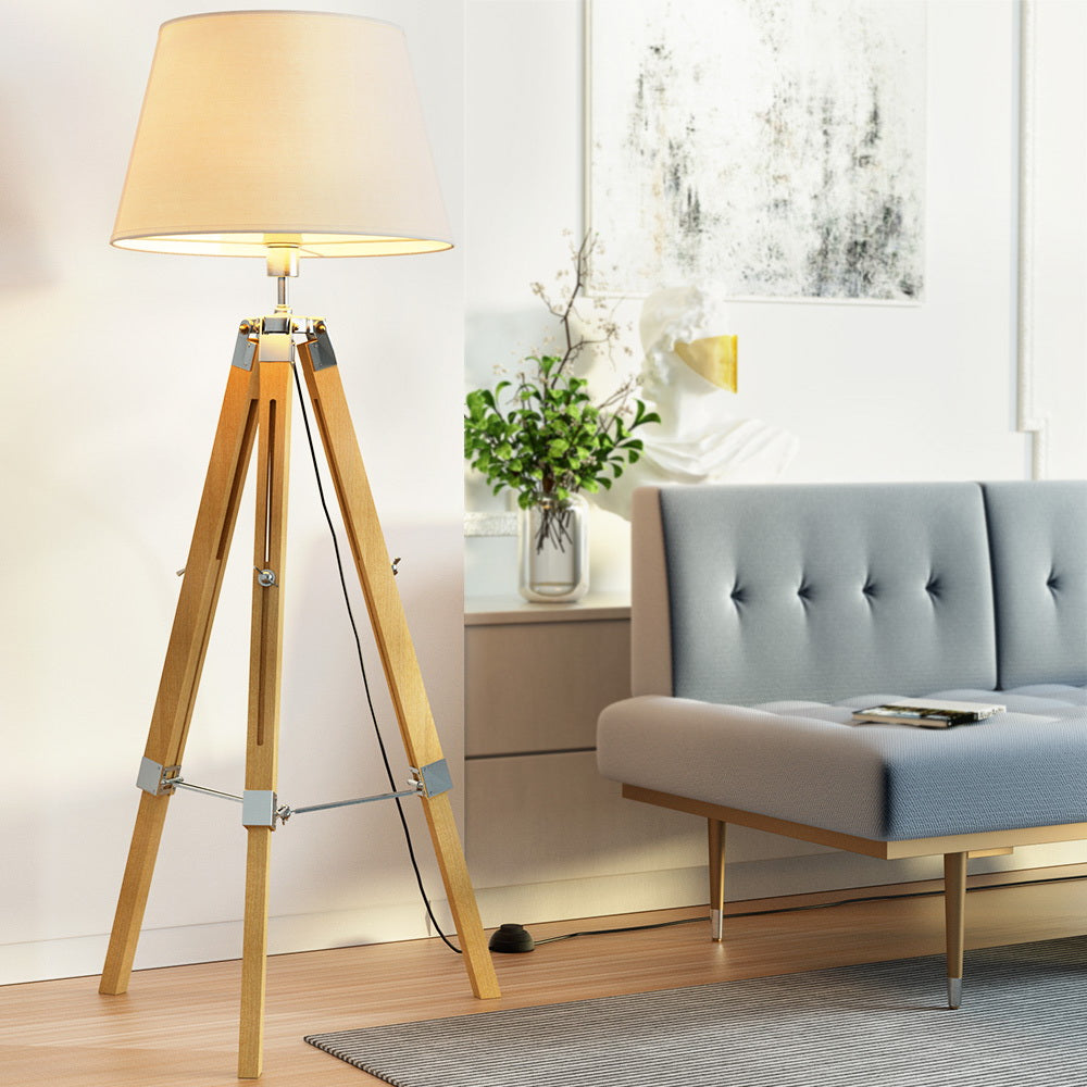 Artiss Tripod Floor Lamp Adjustable Height LED Light Stand Home Room Reading - TRENDZ