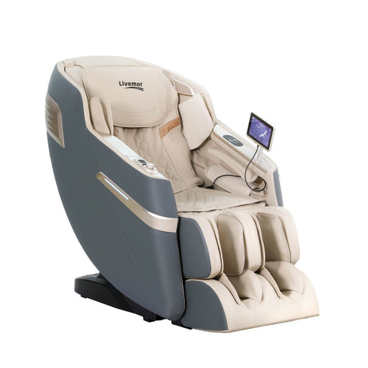Livemor 4D Massage Chair Electric Recliner Home Massager Gray Sina - TRENDZ