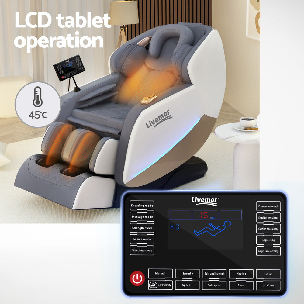 Livemor Massage Chair Electric Recliner Home Massager Beryl - TRENDZ