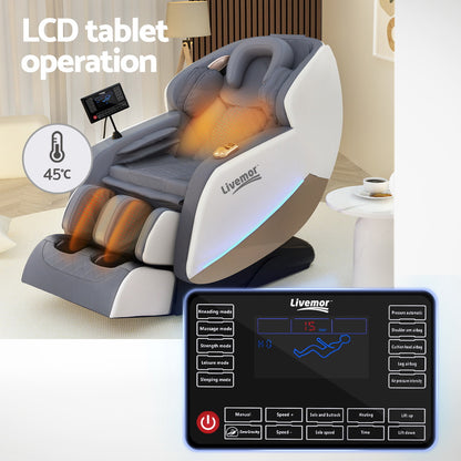 Livemor Massage Chair Electric Recliner Home Massager Beryl - TRENDZ