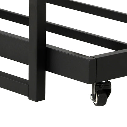 Artiss Bed Frame 2x Single Size Metal Trundle Daybed DEAN - TRENDZ