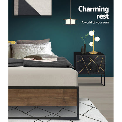 Artiss Bed Frame Metal Bed Frame Bed Base OSLO - Single - TRENDZ