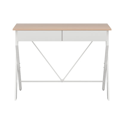 Artiss Computer Desk Drawer Oak 100CM - TRENDZ