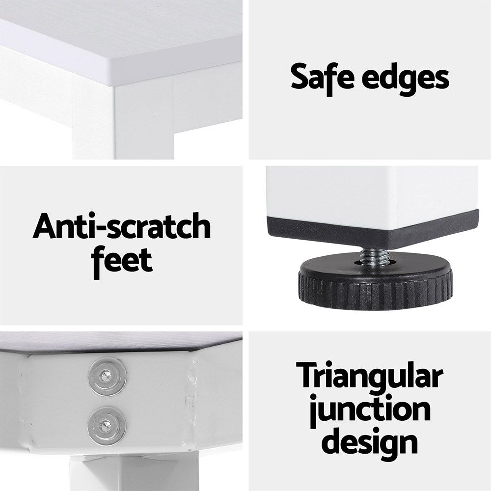 Artiss Computer Desk Home Office Study Table White 120CM - TRENDZ