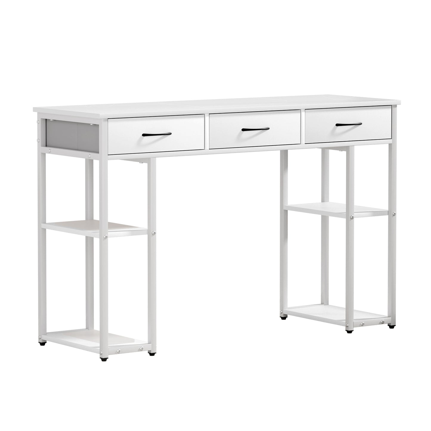 Artiss Computer Desk Drawer Shelves Study Table 120CM White - TRENDZ