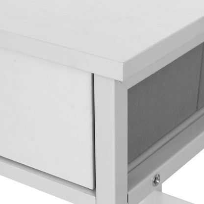 Artiss Computer Desk Drawer Shelves Study Table 120CM White - TRENDZ