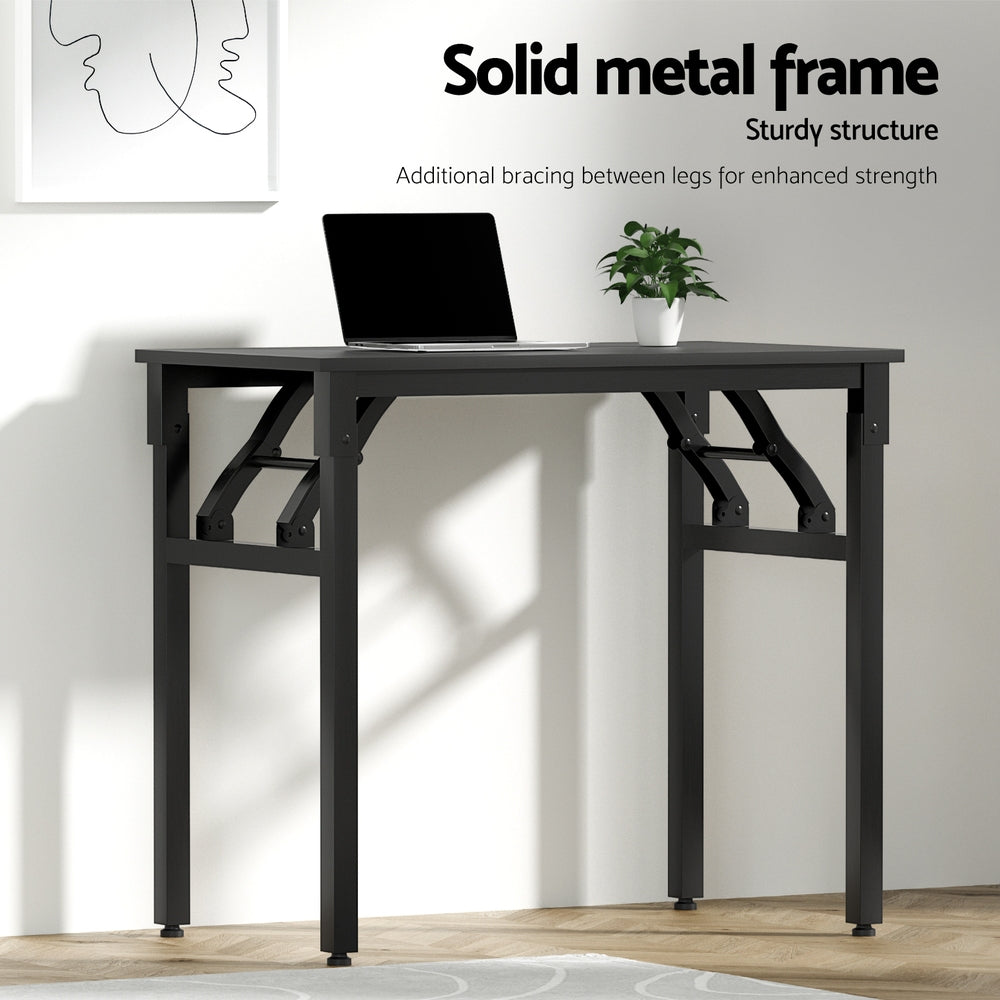 Artiss Computer Desk Foldable Balck 80CM - TRENDZ