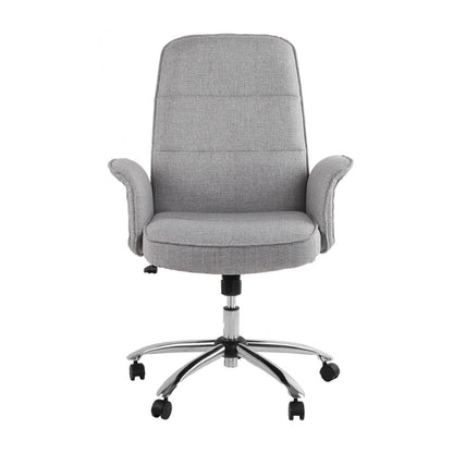 Artiss Fabric Office Chair Computer Chairs Grey - TRENDZ