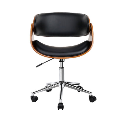 Artiss Wooden Office Chair Black