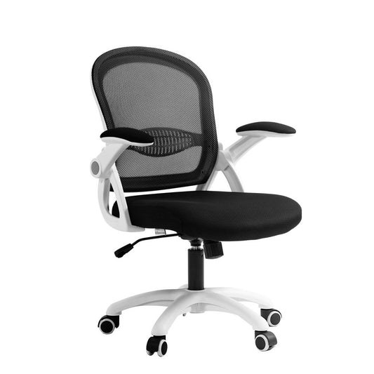 Artiss Mesh Office Chair Mid Back Black - TRENDZ
